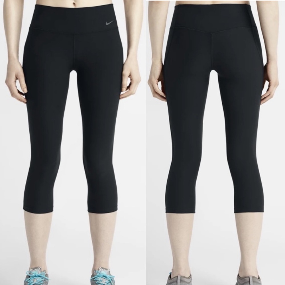 3 For $20 NIKE Women's Dri FIT Legend 2.0 SLIM Fit Black Capris